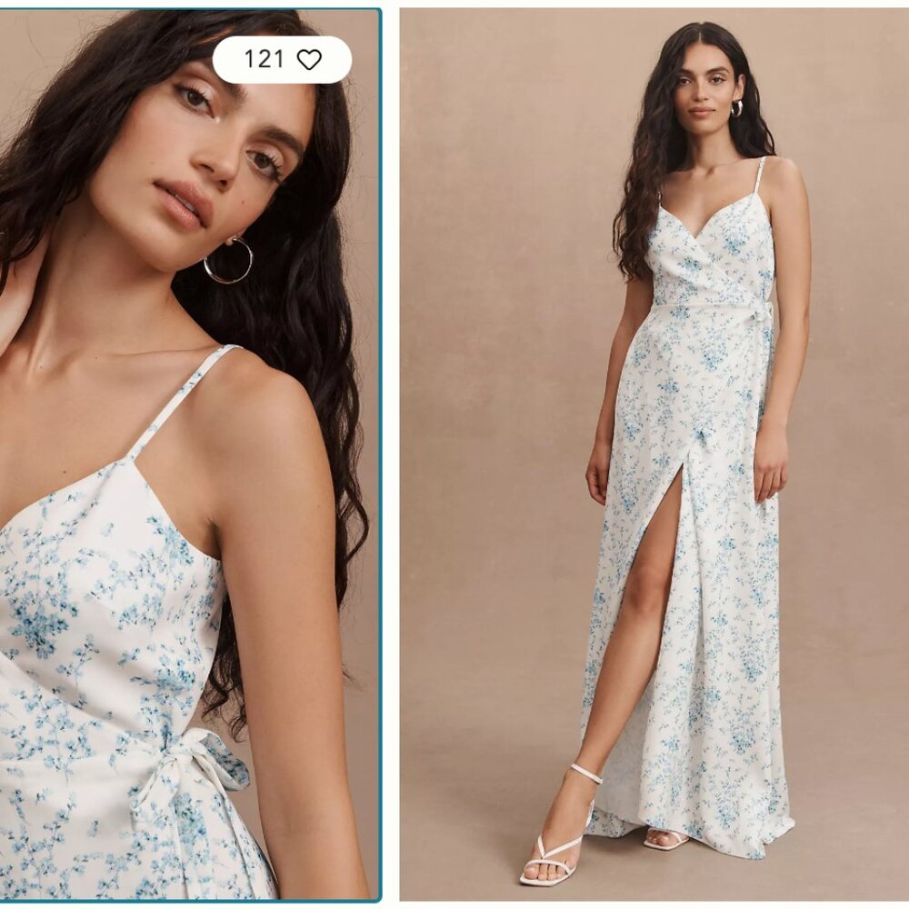 Sachin & Babi Hazel V-Neck Maxi Wrap Dress